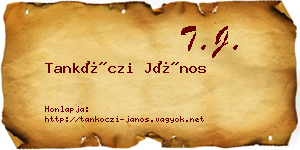 Tankóczi János névjegykártya