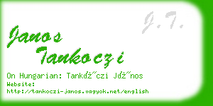 janos tankoczi business card